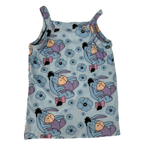 L&B Designs Blue Eeyore Floral Strappy Tank Top Size 2T - Picture 1 of 3